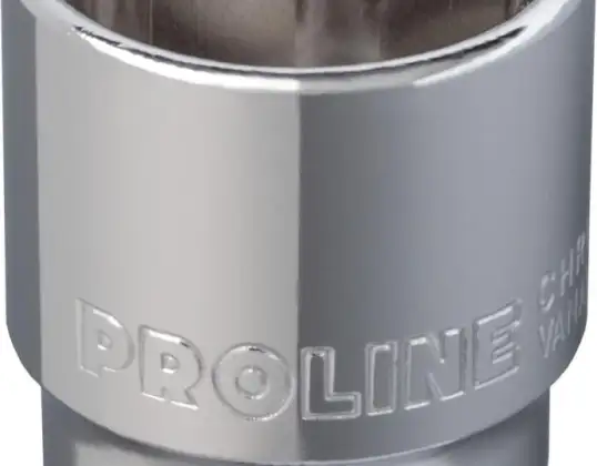 18322 Douille 3/8 pouce 6 pt CrV 22mm. L : 28 mm Proline