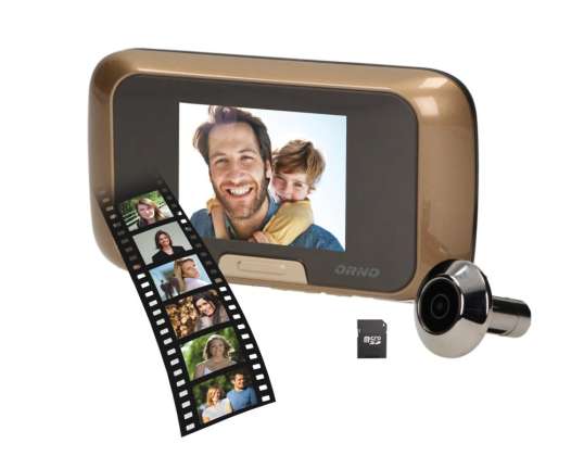 3.2&quot; electronic door viewer with Micro SD card recording. Battery