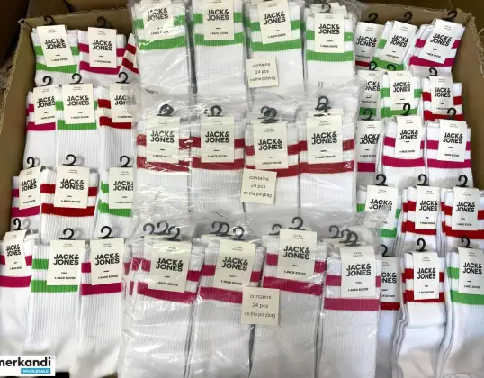 JACK &amp; JONES Mens 100 Pairs Sock Mix For