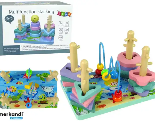 Trieur de blocs de construction en bois Sea World Perles éducatives
