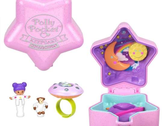 Polly pocket figurines set with a ring. asterisk