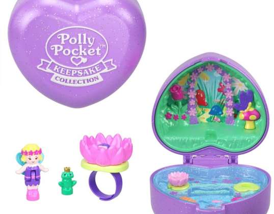 Polly pocket figurines set with a ring. fairy