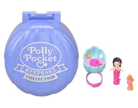 Polly pocket figurines set with a ring. Mermaid