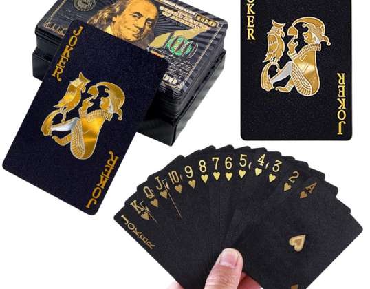Salongspillkort Elegant Dollar Seddel Svart Kortstokk 54 Kort