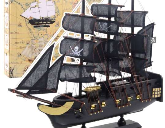 Maquette collector Voilier décoratif Black Pearl 40x35cm