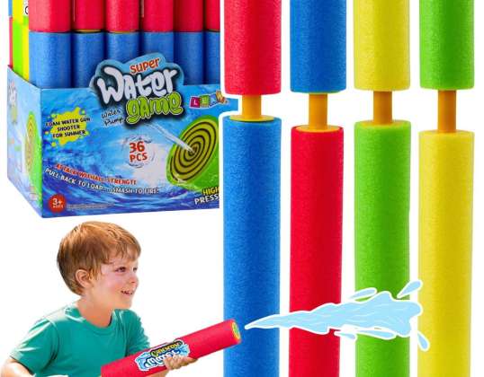 Pompe à pistolet à eau en mousse Tube d’eau coloré 30cm Mix