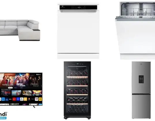 Lot de 11 unités d&#039;électroménager  mobilier et high tech   Retours...