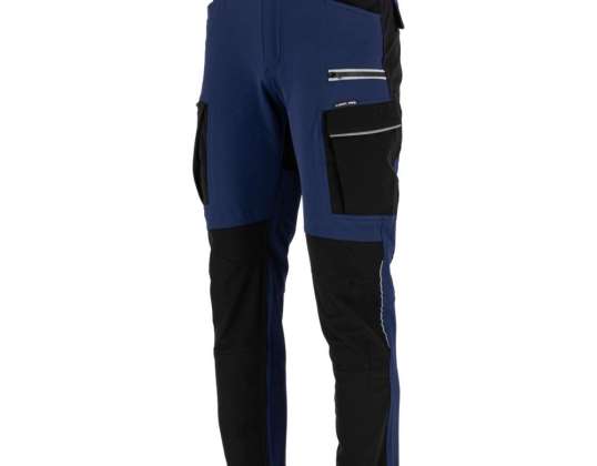 Pantalon stretch bleu marine et noir. « 3XL ». Après Jésus-Christ. Lahti