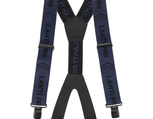 Bretelles de pantalon bleu marine et noir. taille M. universel. Lahti