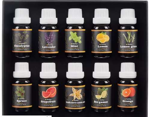 Ätherische Öle Set mit 10 Stk. 15ml Ruhhy 21938