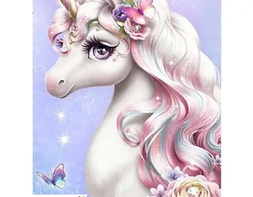 Einhorn Diamant Mosaik