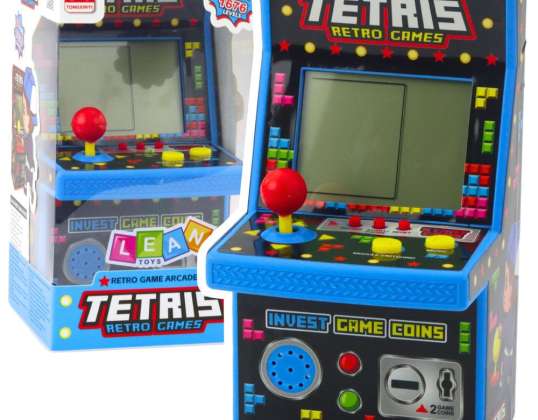 Mini Tetris Retro Spielautomat 49 Spiele 1676 Levels Blau