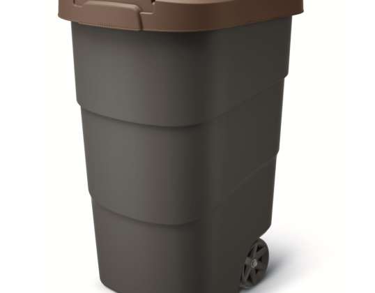 WHEELER 95 L   brown trash can