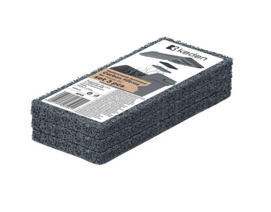 Keden Carbon Filters, 1 Set, 3 Pieces