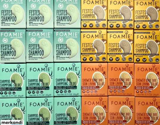 FOAMIE festes Shampoo Reisegröße, made in the UK, Vegan &amp;amp; dermatologisch getestet, Großhandel, A-Ware, Restposten