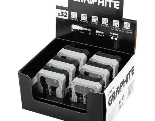 Display box 6 x 56T557 Bit set 32 pcs.