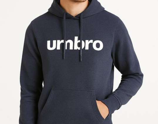 Anthracite and navy melange Umbro hoodies for men
