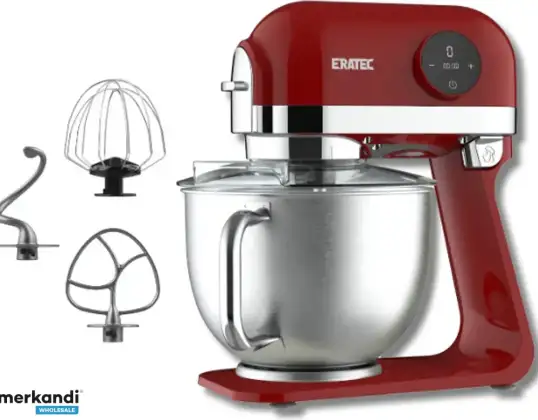 Eratec Küchenmaschine KF-967 Teigknetmaschine Schwarz / ROT