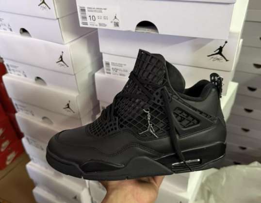 FN7251-001 - Jordan 4 Retro Net Schwarz - B2B GROSSHANDEL BULK 100% AUTHENTISCH