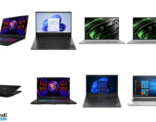 Zestaw 134 funkcjonalnych używanych laptopów