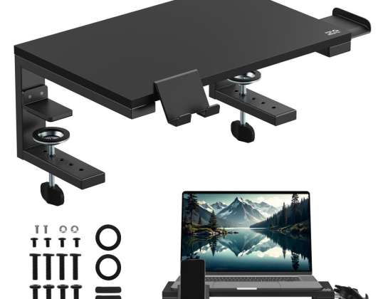 Ergo Office klēpjdators/monitora statīvs. Max. slodze 20kg. diagonālei. 13 32&quot;. Melns. ER 303 B