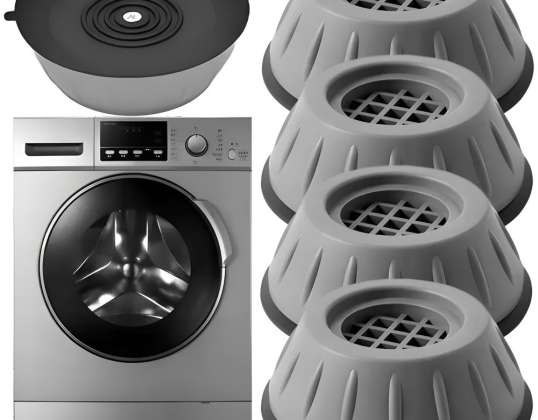 4x ANTI-VIBRATION RUBBER PAD FOR WASHING MACHINE, DISHWASHER, DRYER, REFRIGERATOR