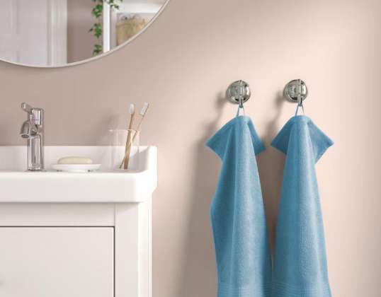 4-pak niebieskich ręczników gościnnych frotte 30x50cm – 460GSM