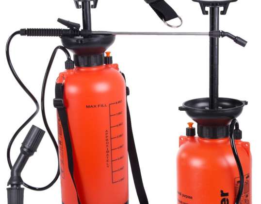 8L HAND-HELD PRESSURE GARDEN SPRAYER LONG LANCE SPRAYER