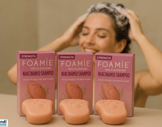 500 Stk. Foamie Niacinamid Shampoo fest, Haarpflege, Shampoo Bar, Seifenfrei, Kosmetik, Großhandel Restposten