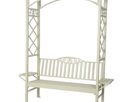 Ławka ogrodowa Barolo aluminiowa beżowa 210 cm i Ławka ogrodowa Barolo aluminiowa 210 cm