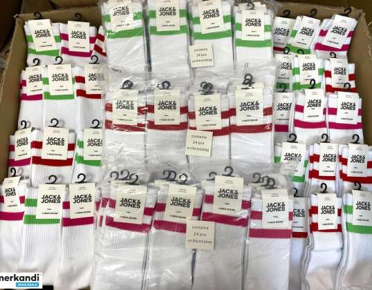 JACK &amp; JONES Mens 100 Pairs Sock Mix For