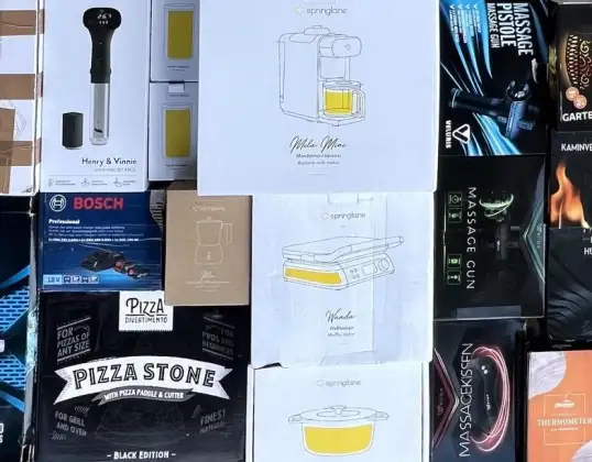 Wellax, Dartpro, Luxari u.a. Massagepistolen, Haushaltsgeräte, Dartboards, Elektronik, Großhandel Restposten