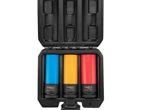 Uzgaļi alumīnija diskiem - 3 gab. komplekts 17 mm, 19 mm, 21 mm, Cr Mo
