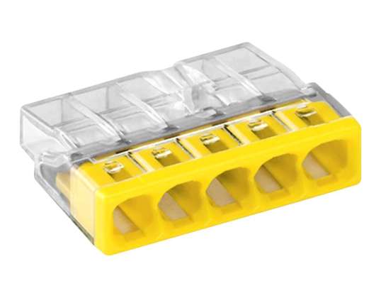 Connecteur Wago 5 voies. Modèle : 2273 205. de 0.5 2.50mm ?. 5 pièces