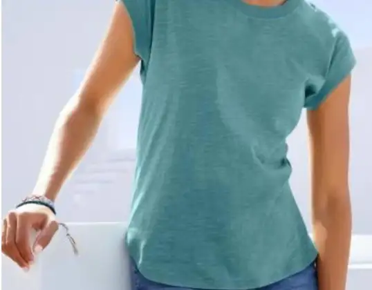 Vanaf € 2,30: Dames T-shirts Stockartikelen, A/B-artikelen, Retouren, Restvoorraad, Tweedehands, Groothandel, Mix pallets, Palletartikelen, Speciale artikelen, KG-goederen