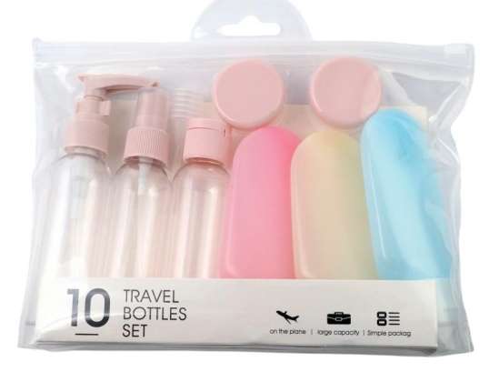 Juego de contenedores para botellas de viaje 10 en 1 KS64WZ3