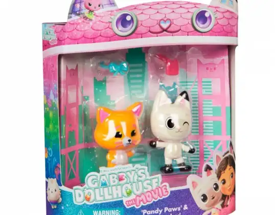 Figuras de casa de gatos gabi película de dos paquetes
