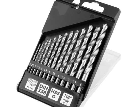 TOP 54T940 HSS G. 2 8 mm metaalboren set van 13 stuks