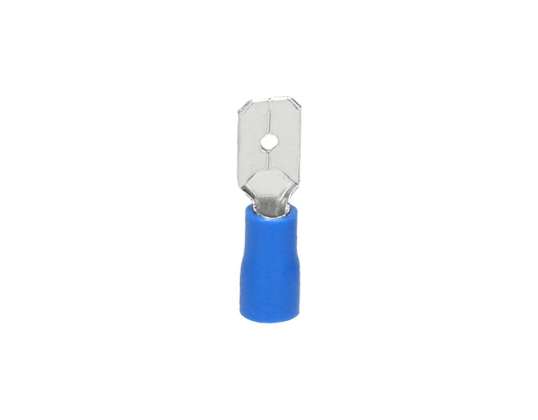 Geïsoleerde glijbaan. Maximale doorsnede 2,5 mm2 . Breedte 6,3 mm. 100 stuks