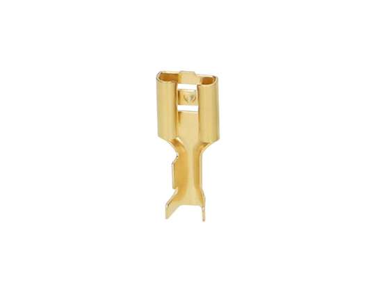 Nicht isolierter Stecker. maximaler Querschnitt 1mm?. Breite 6,3 mm. 100 Stk.