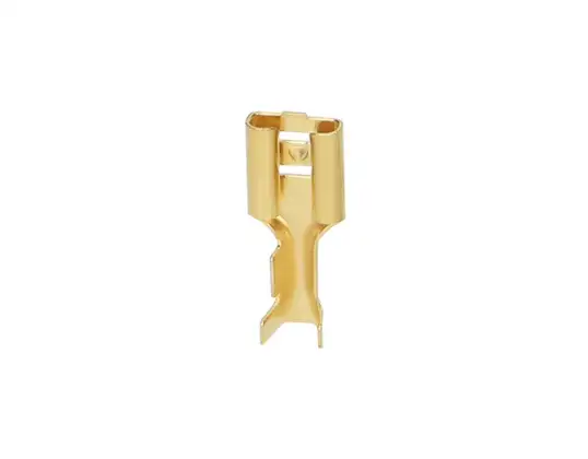 Niet-geïsoleerde connector. Maximale doorsnede 2,5 mm?. Breedte 6,3 mm. 100 stuks
