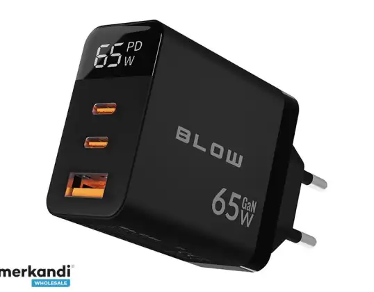 76 030# Väggladdare usb-uttag cx2 pd 65w gan svart