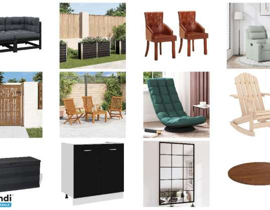 Lot de 592 unités Mobilier et autres   Non testé