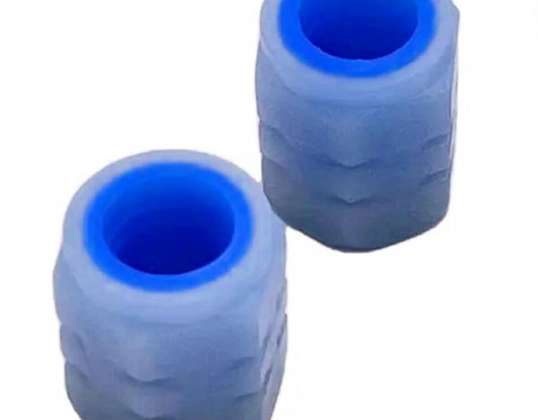RW25C Lichtgevende ventieldoppen 2 stuks blauw
