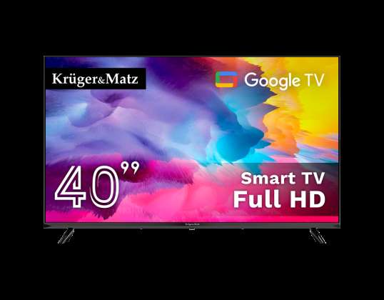 LEC KM0240FHD G Kruger&amp;Matz 40&quot; FHD Google TV 5.0.  DVB T2/S2/T/C H.265 HEVC