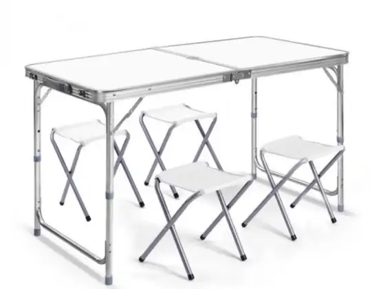 Set Gartenmöbel für Touristen, Tisch + 4 Stühle SC04