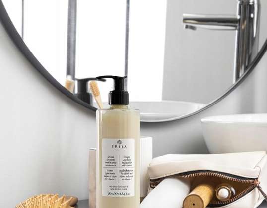 PRIJA BODY- OG HÅNDLOTION MED E-VITAMIN 380ml med pumpe - hotelkvalitet