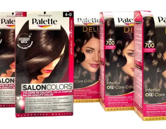 Schwarzkopf Syoss Haarfarben &amp;amp; John Frieda Tönungsshampoo Großhandel, Farben: Blond, Braun, Rot, Schwarz u.a., A-Ware, Restposten