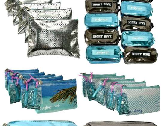 SANDOLLAR Beauty Bags, Clutches, Kosmetiktaschen – Mix Großhandel, versch. Modelle und Größen mit Reißverschluss, A-Ware, Restposten