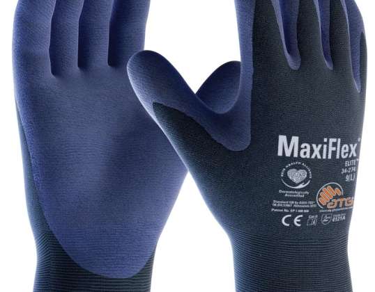 ATG Nylonstrickhandschuhe MaxiFlex Elite 2443 beschichtet blau 7